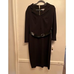 Calvin Klein black dress with back gold zipper